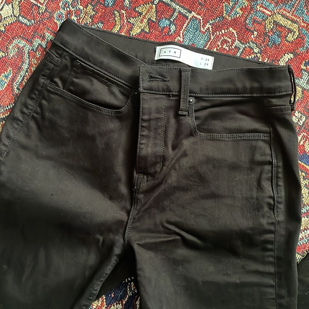 AYR The Skinny jeans in black. Size 28, length 28.